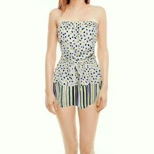 Supré Womens Floral/leaf print strapless top Size S